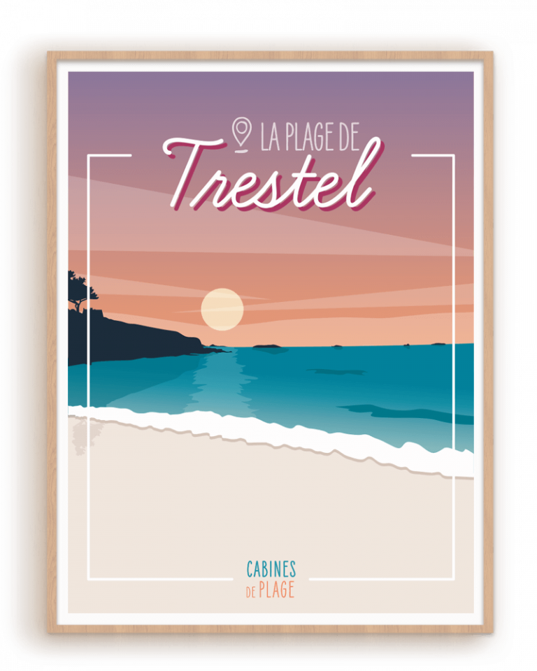 Cabines de plage - La plage de Trestel
