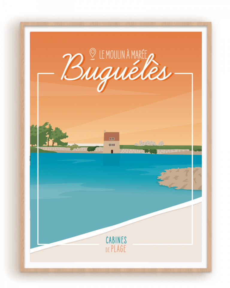 Cabines de plage - Le moulin à marée de Buguélès