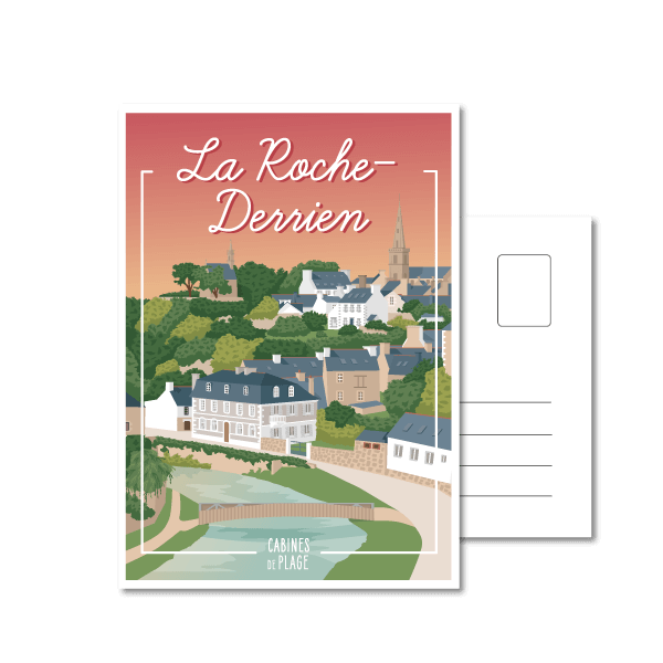 Cabines de plage - La Roche-Derrien carte postale