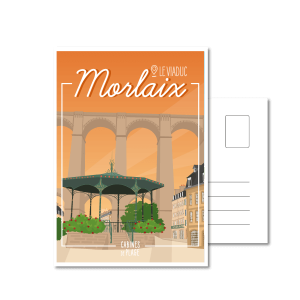 Cabines de plage - Morlaix carte postale