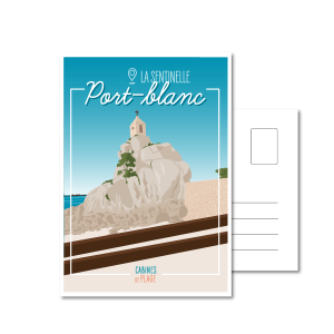 Cabines de plage - Port-Blanc carte postale